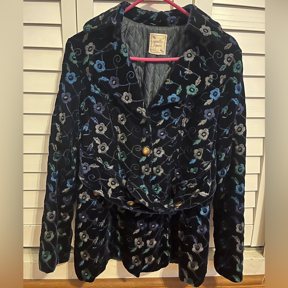 LIKE NEW Nannette Lepore floral blazer (MESSAGE FOR PURCHASE)